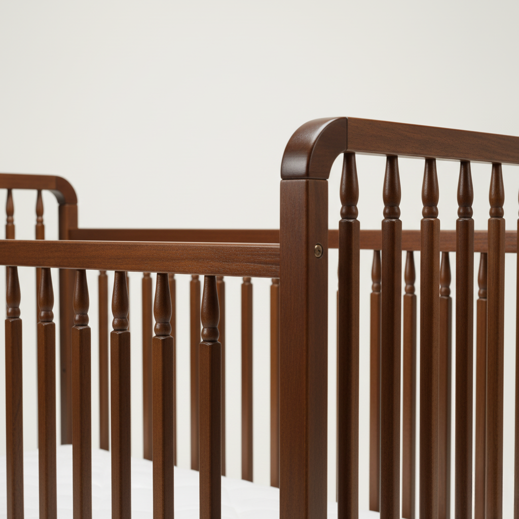 Heritage cot + Toddler Rail 60x120