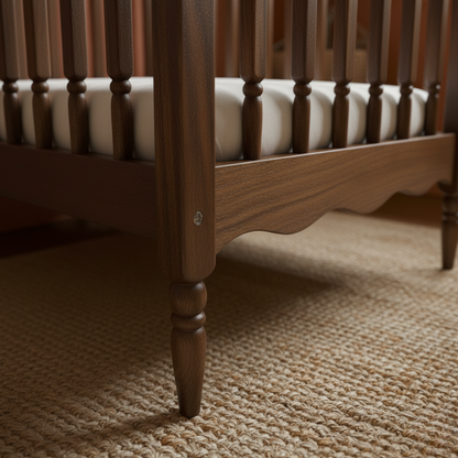 Heritage cot + Toddler Rail 60x120