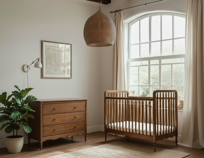 Heritage cot + Toddler Rail 60x120