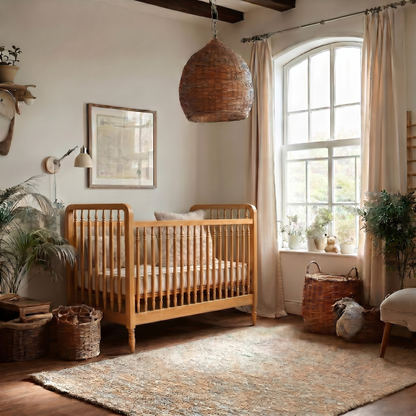 Heritage cot + Toddler Rail 60x120