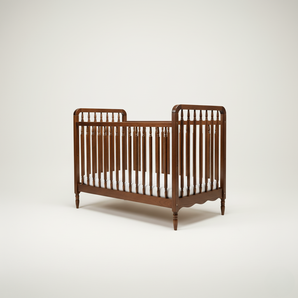 Heritage cot + Toddler Rail 60x120