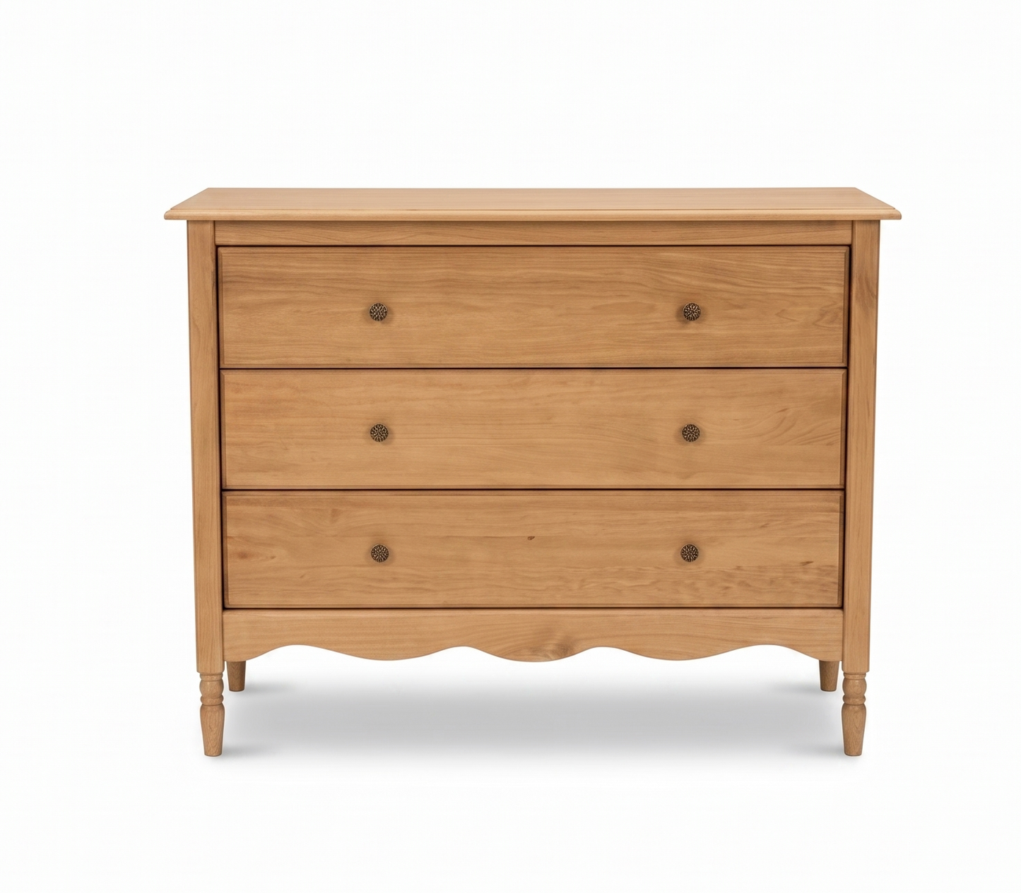Vintage dresser baby changing table with wooden drawers