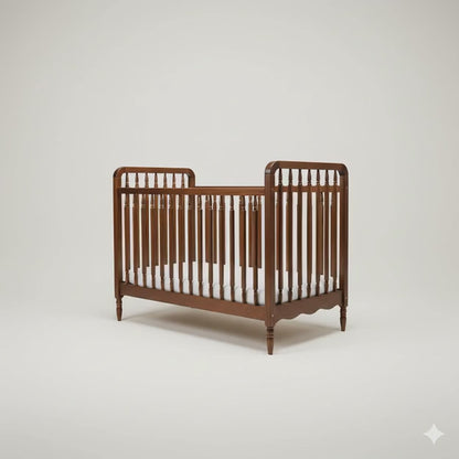 Heritage cot + Toddler Rail 60x120